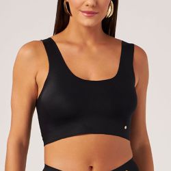 SUTIÃ TOP REGATA PRETO - Dilady Lingerie