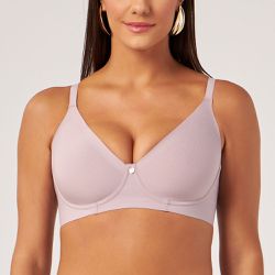SUTIÃ COM ARCO MOLDADO ROSA RETRO - Dilady Lingerie