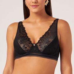 SUTIÃ RENDADO COM ARCO PRETO - Dilady Lingerie