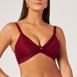 SUTIÃ LIGHT RENDADO MARROM MATE - Dilady Lingerie