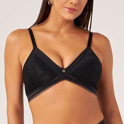 SUTIÃ LIGHT RENDADO PRETO - Dilady Lingerie