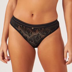 CALCINHA BIQUINI RENDADA PRETO - Dilady Lingerie