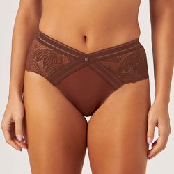 CALCINHA SENSUAL RENDADA MARROM MATE - Dilady Lingerie
