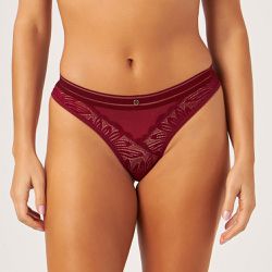 CALCINHA FIO DENTAL CARMIM - Dilady Lingerie
