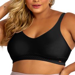 SUTIA TOP MOLDADO PLUS PRETO - Dilady Lingerie