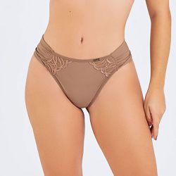CALCINHA FIO DENTAL CACAU - Dilady Lingerie