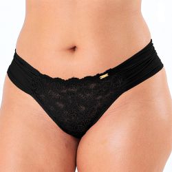 CALCINHA BOMBOM PRETO - Dilady Lingerie