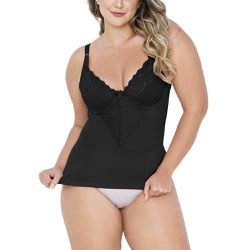 CAMISETA MODELADORA C/ ARO PRETO - Dilady Lingerie