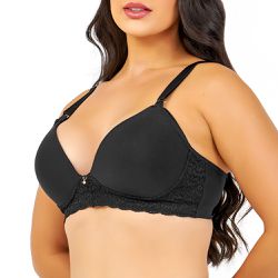 SUTIA AMAMENTAÇÃO COM BOJO PRETO - Dilady Lingerie
