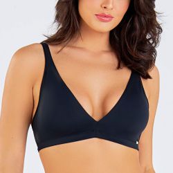 SUTIA COM BOJOS REMOVIVEIS PRETO - Dilady Lingerie