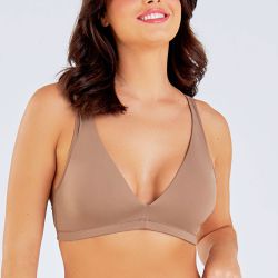 SUTIA COM BOJOS REMOVIVEIS CACAU - Dilady Lingerie