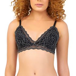 SUTIÃ TRIANGULO RENDADO PRETO - Dilady Lingerie