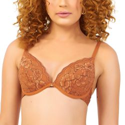 SUTIÃ COM BOJO SENSUAL UP CONHAQUE - Dilady Lingerie