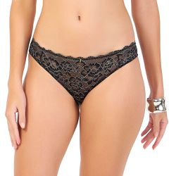 CALCINHA BIQUINI RENDADA PRETO - Dilady Lingerie