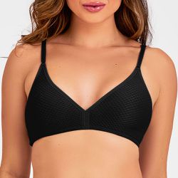 SUTIÃ SEM BOJO PRETO - Dilady Lingerie