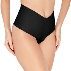 CALCINHA EM V PRETO - Dilady Lingerie