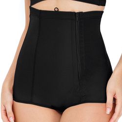 CINTA ABDOMINAL C/ ZIPER DOCTOR SECRET PRETO - Dilady Lingerie