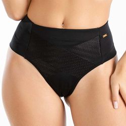CALCINHA FIO DENTAL ZERO BARRIGA PRETO - Dilady Lingerie