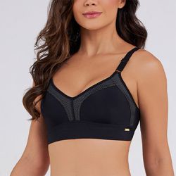 SUTIÃ TOP MOLDADO ULTRA PRETO - Dilady Lingerie