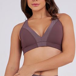 SUTIÃ TOP COM BOJO REMOVIVEL CAPPUCCINO - Dilady Lingerie