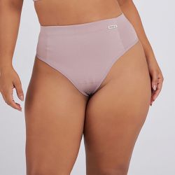 CALCINHA FIO DENTAL ZERO BARRIGA ECO ROSA RETRO - Dilady Lingerie
