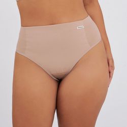 CALCINHA FIO DENTAL ZERO BARRIGA ECO CHOCOLATE - Dilady Lingerie