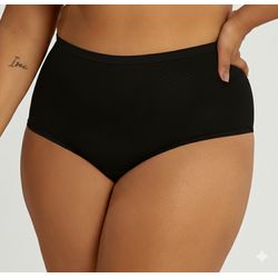 CALCINHA CLASSIC PLUS PRETO - Dilady Lingerie