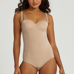 BODY MODELADOR COM BOJO BUSTIE CHOCOLATE - Dilady Lingerie