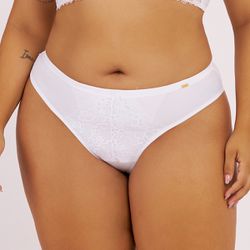 CALCINHA FIO DENTAL BRANCO - Dilady Lingerie
