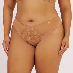 CALCINHA FIO DENTAL AMENDOA - Dilady Lingerie