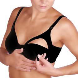 SUTIA AMAMENTAÇAO C/ MEMORIA PRETO - Dilady Lingerie