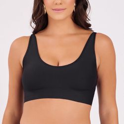 SUTIÃ TOP MOLDADO ULTRA PRETO - Dilady Lingerie