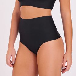 CALCINHA HOT PANT FIO DENTAL PRETO - Dilady Lingerie