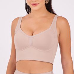 SUTIÃ TOP CONTROL COM BOJO CHOCOLATE - Dilady Lingerie
