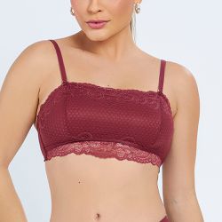 SUTIA RENDADO FAIXA LICOR - Dilady Lingerie