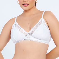 SUTIA TRIANGULO S/ BOJO BRANCO - Dilady Lingerie