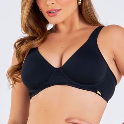SUTIA COM ARCO PRETO - Dilady Lingerie