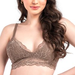 SUTIÃ LIGHT RENDADO CACAU - Dilady Lingerie