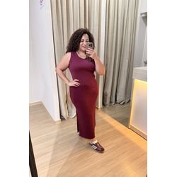 VESTIDO SOFIA REGATA - MARSALA - Di Miranda Curvy