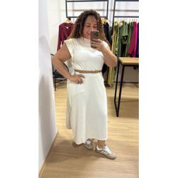 VESTIDO CINDY - MARFIM - Di Miranda Curvy