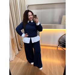 CONJUNTO MOLETINHO - MARINHO - Di Miranda Curvy