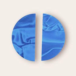 Brinco Lua Azul Marmorizado - Diovanna Acessórios