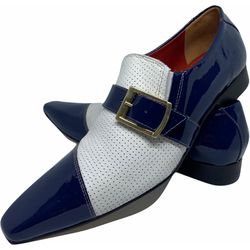 Sapato Masculino Italiano em Couro Social Executiv... - Di Paolo Sapatos Masculinos