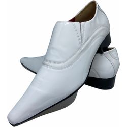 Sapato Masculino Italiano em Couro Social Executiv... - Di Paolo Sapatos Masculinos