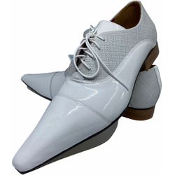 Sapato Masculino Italiano em Couro Social Executiv... - Di Paolo Sapatos Masculinos