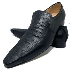 Sapato Masculino Italiano em Couro Social Executiv... - Di Paolo Sapatos Masculinos