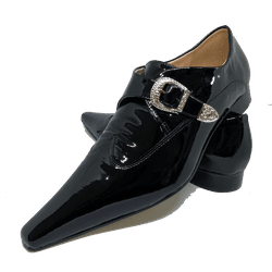 Sapato Masculino Italiano em Couro Social Executiv... - Di Paolo Sapatos Masculinos