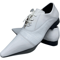 Sapato Masculino Italiano em Couro Social Executiv... - Di Paolo Sapatos Masculinos