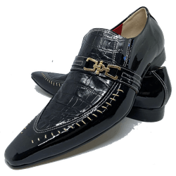 Sapato Masculino Italiano em Couro Social Executiv... - Di Paolo Sapatos Masculinos