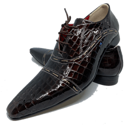 Sapato Masculino Italiano em Couro Social Executiv... - Di Paolo Sapatos Masculinos
